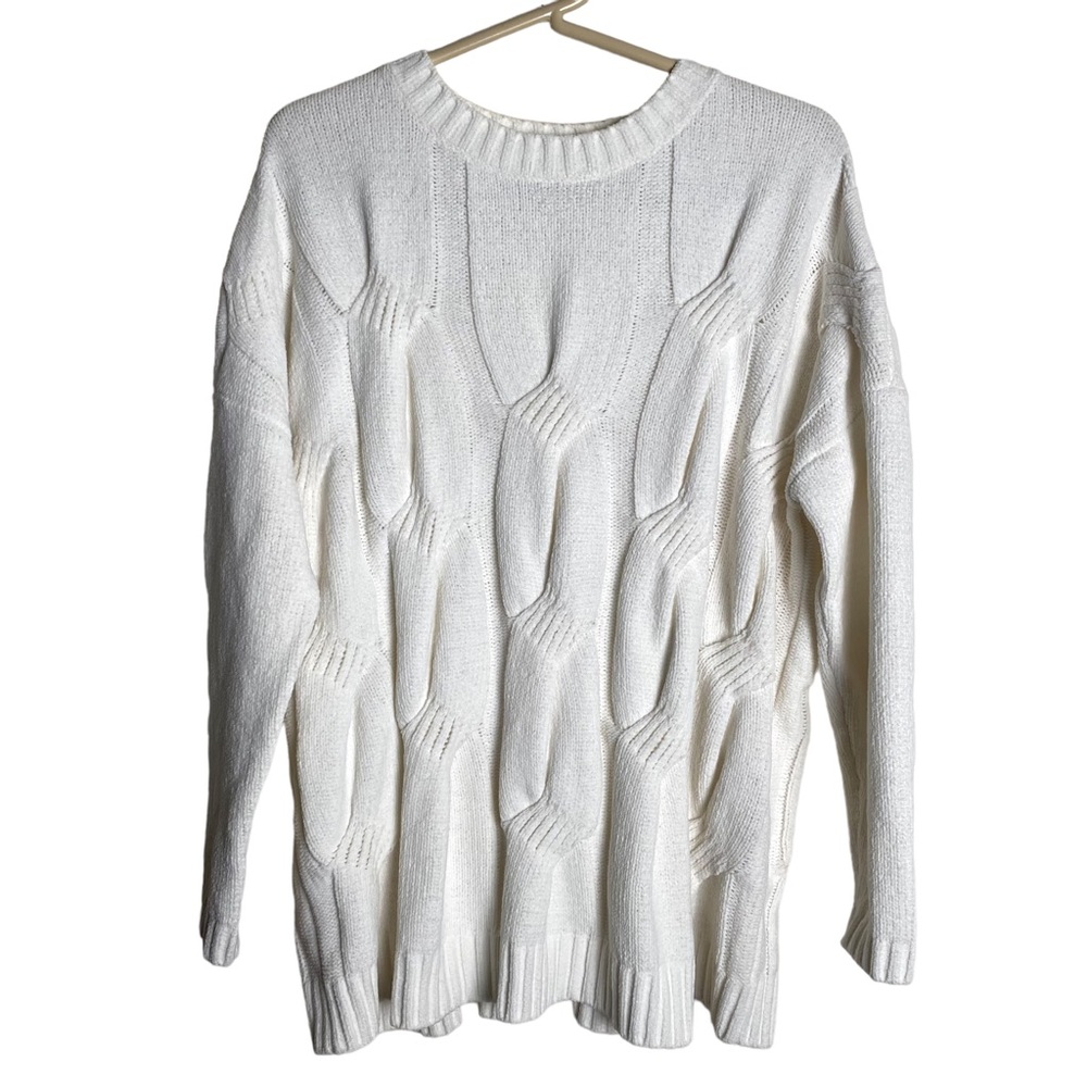 J. Jill Womans Sweater Woman's Top Ladies Sz Small Chenille Crew Neck Pullover